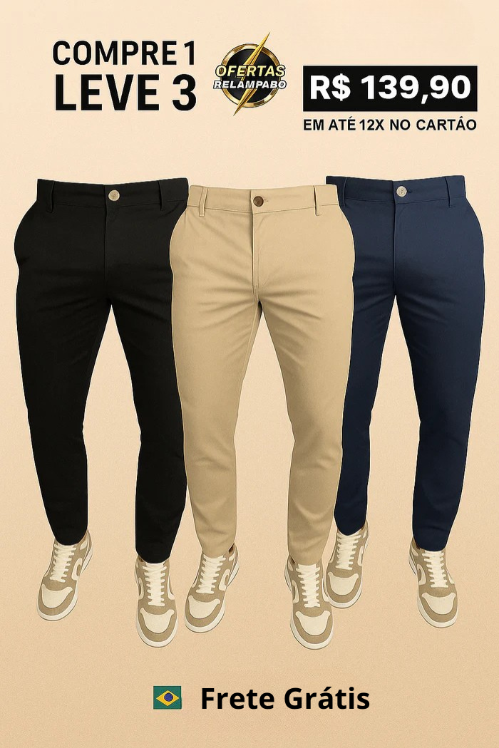 |COMPRE 1 NÍVEL 3| Calça Alfaiataria Mônaco com Ajuste 